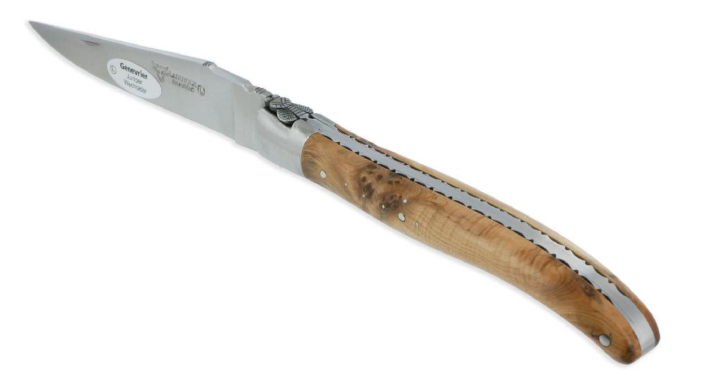 laguiole Couteau Laguiole en Aubrac 1 Pièce 12 cm Genévrier 1 Mitre Inox Brossé Décoration Abeille