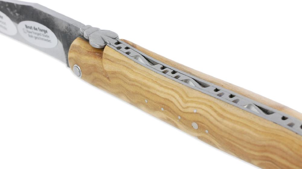Laguiole Couteau Laguiole En Aubrac 1 Pièce 12 Cm Olivier Plein Manche Lame Brute De Forge