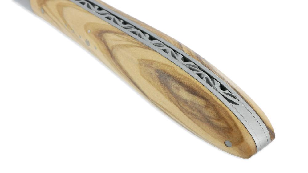 Laguiole Couteau Laguiole En Aubrac Crocus 1 Pièce 12 Cm Olivier 1 Mitre Inox Brillant