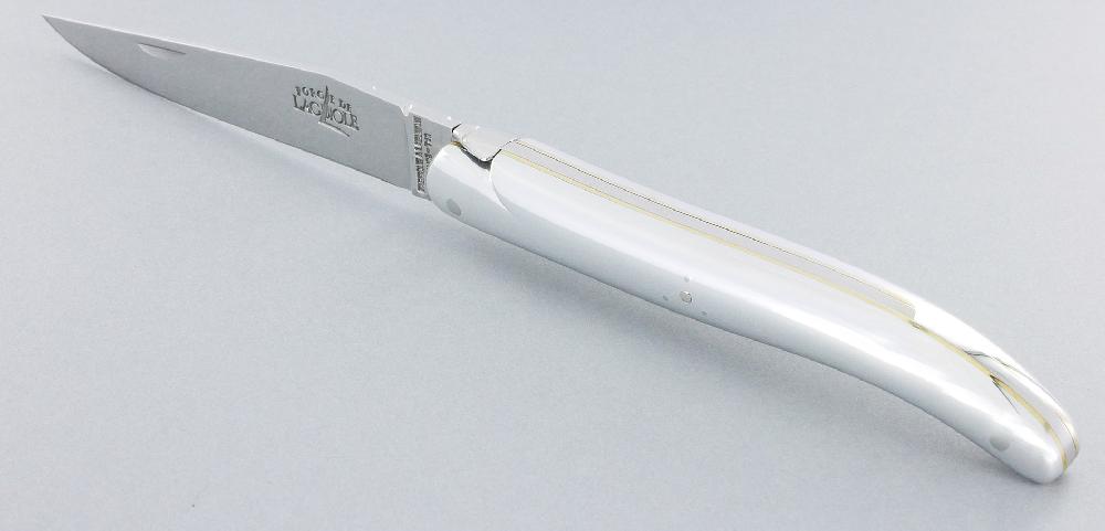 laguiole Forge de Laguiole Full Handle Aluminum Knife Designer Philippe STARCK 1 Piece Glossy Finish 11cm