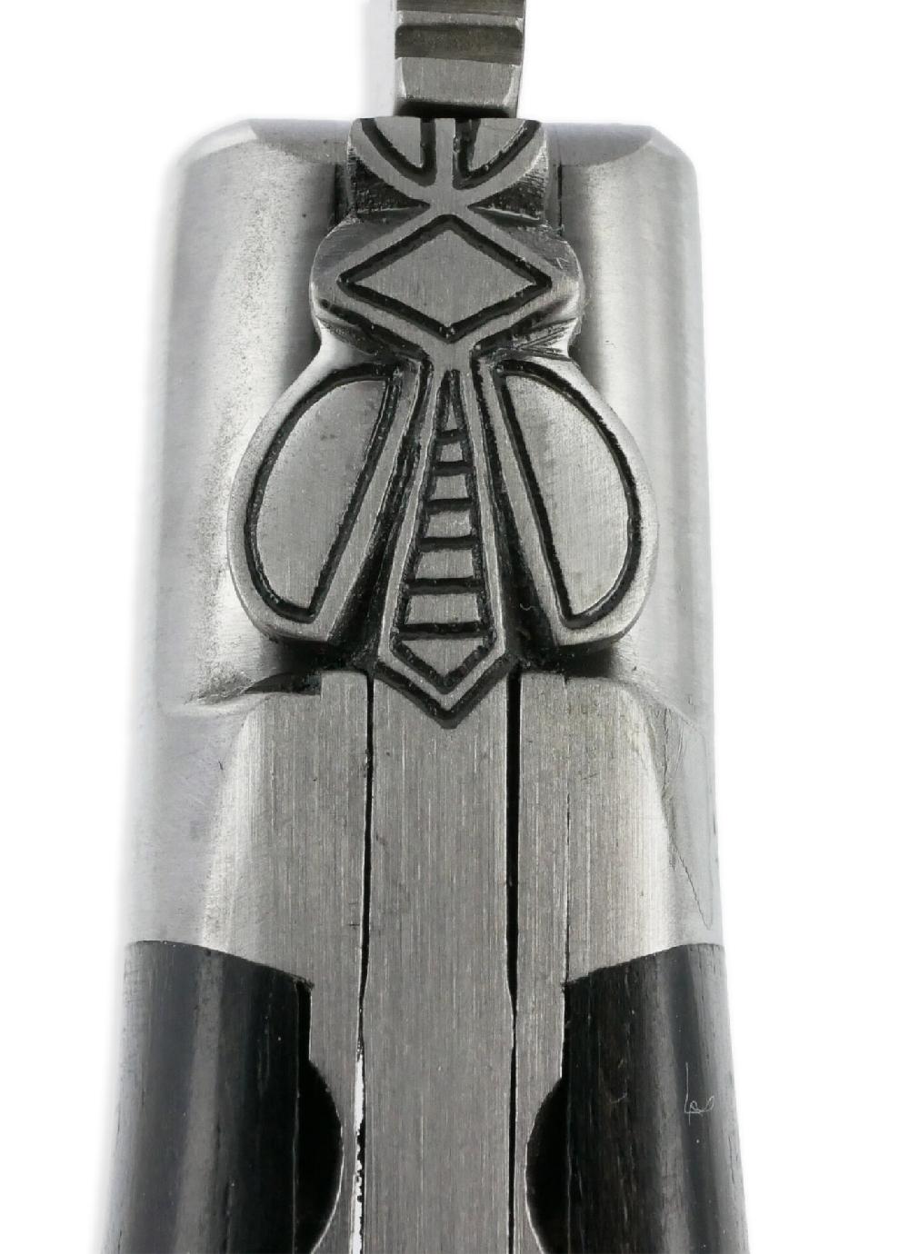 Laguiole Laguiole En Aubrac Knife 1 Piece 12 Cm Ebony 1 Brushed Stainless Steel Bolster Wasp Decoration