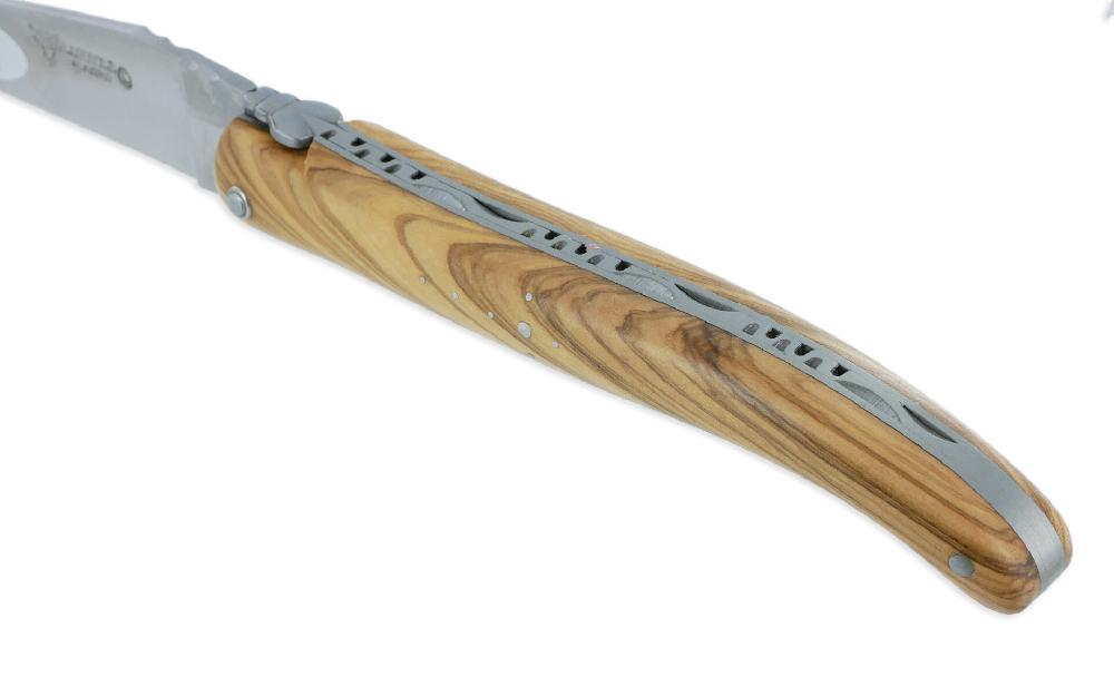 laguiole Laguiole en Aubrac Knife 1 Piece 12 cm Olivewood Full Handle Brushed Finish