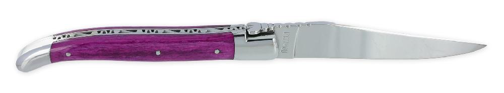 Laguiole Laguiole En Aubrac Knife 1 Piece 12cm Rose-tinted Camel Bone Handle 2 Shiny Stainless Steel Bolsters