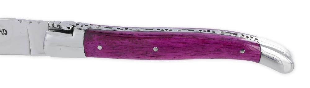 Laguiole Laguiole En Aubrac Knife 1 Piece 12cm Rose-tinted Camel Bone Handle 2 Shiny Stainless Steel Bolsters