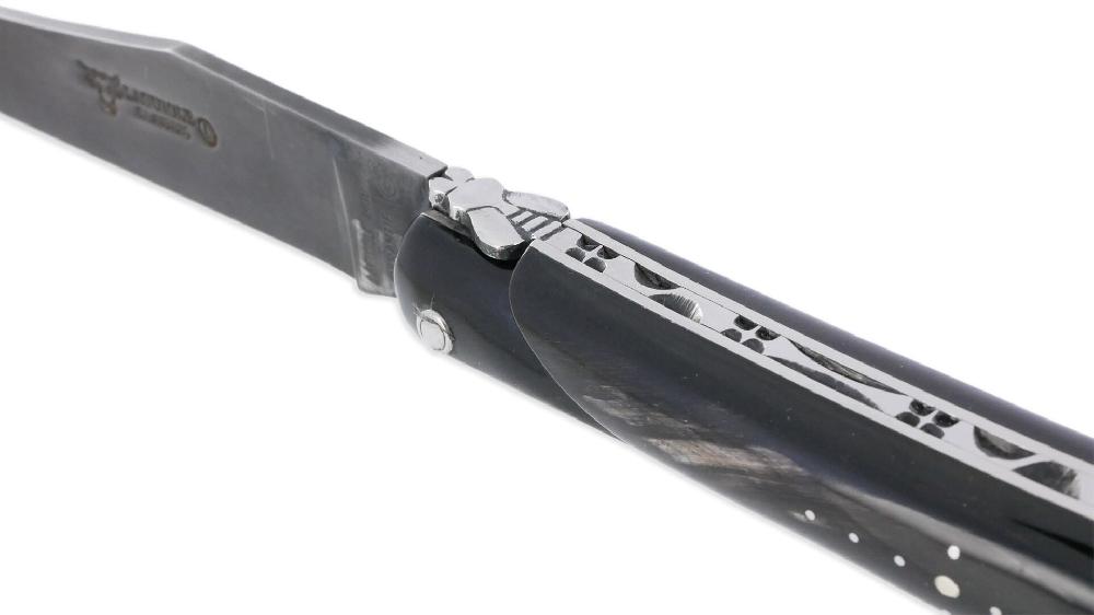 Laguiole Laguiole En Aubrac Knife 1 Piece 14 Cm Yesteryear Buffalo Full Handle Carbon Blade