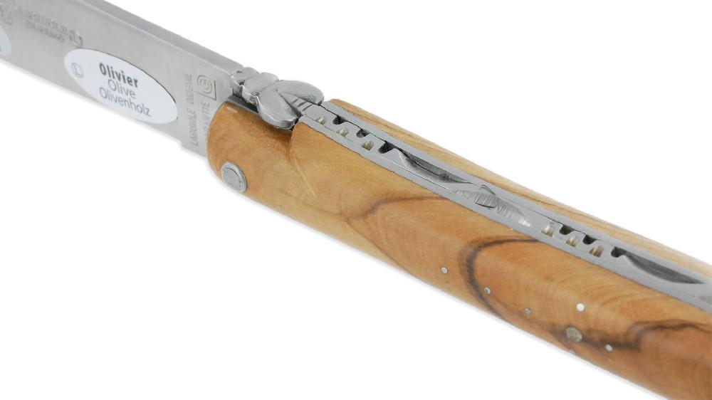 Laguiole Laguiole En Aubrac Knife 1 Piece 14 Cm Yesteryear Olivewood Full Handle Shiny Sandvik Blade