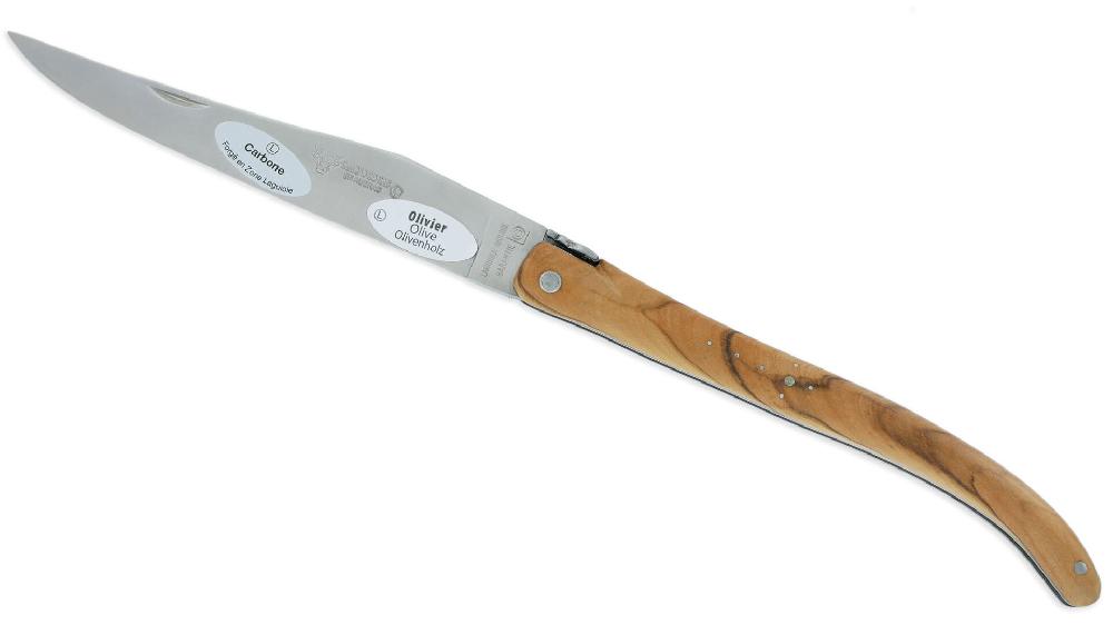 laguiole Laguiole en Aubrac Knife 1 Piece 14 cm Yesteryear Olivewood Full Handle Shiny Sandvik Blade
