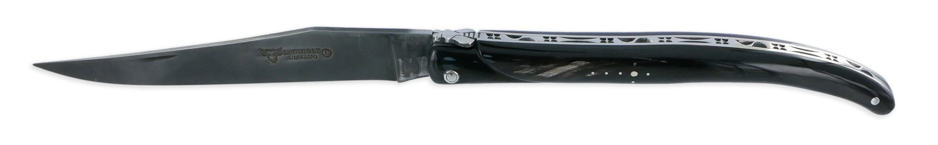 laguiole Laguiole en Aubrac Knife 1 Piece 14 cm Yesteryear Buffalo Full Handle Carbon Blade