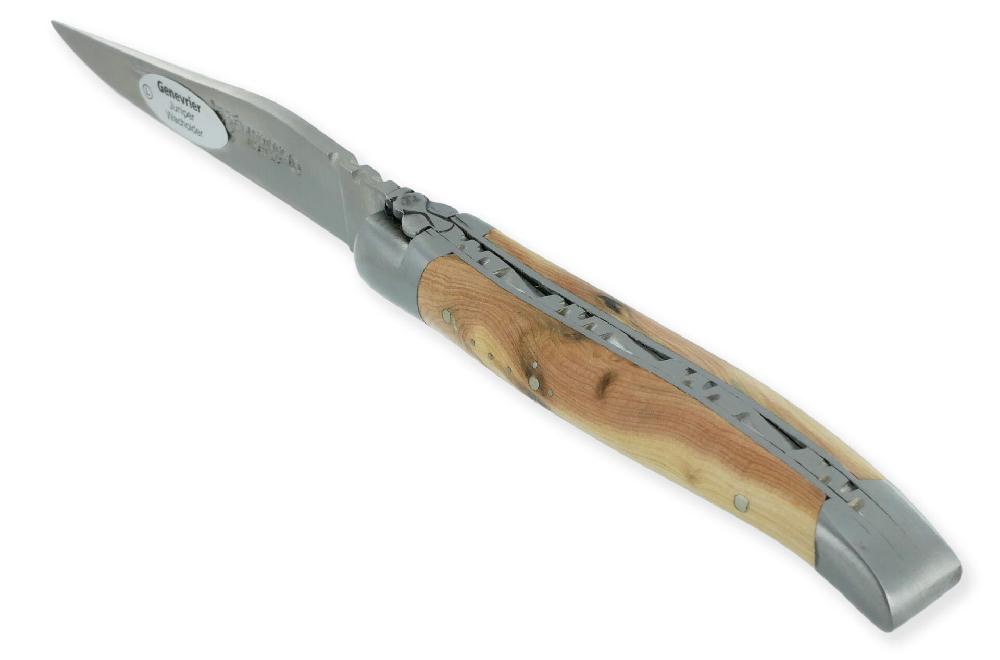 Laguiole Laguiole En Aubrac Knife1 Piece Juniper 2 Brushed Stainless Steel Bolsters 10 Cm
