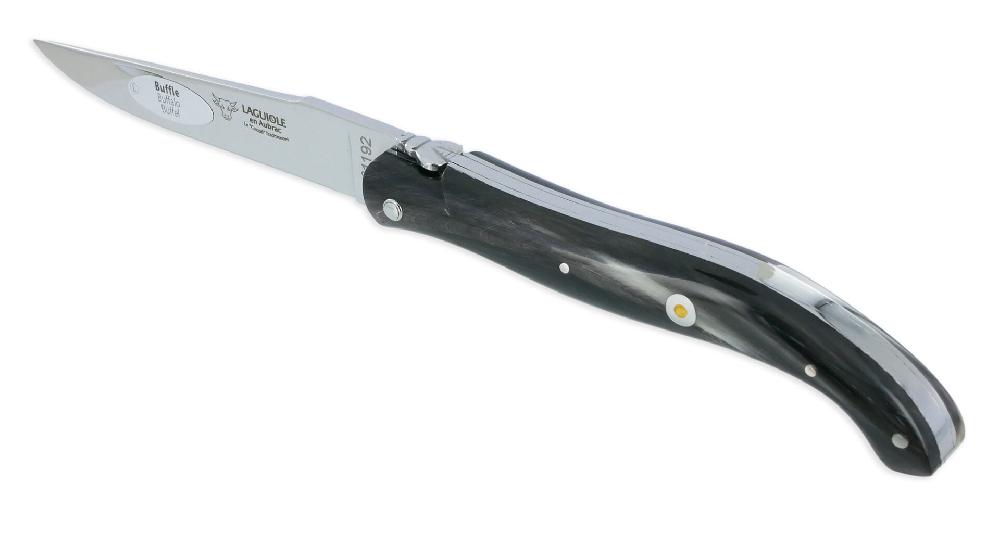 Laguiole Laguiole En Aubrac Le Coupé Buffalo Original Porsche Knife Full Handle 12 Cm Shiny Finish
