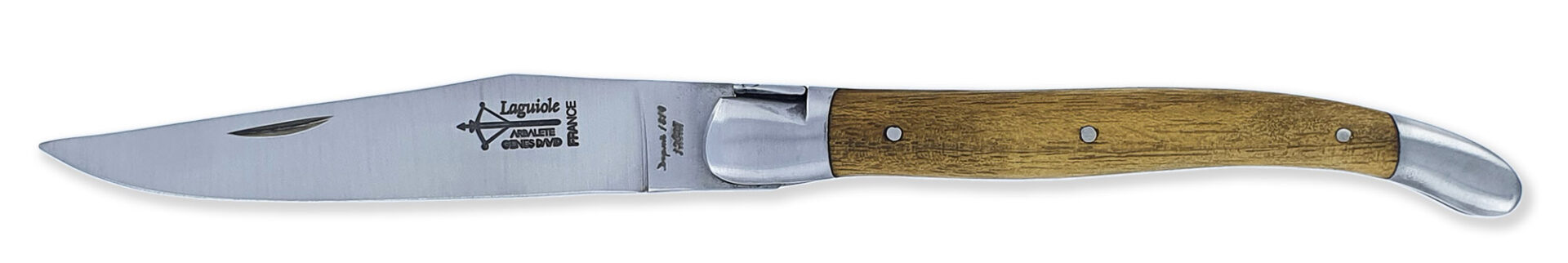 laguiole Laguiole Yesterday Knife Acacia Handle 1 Piece 12cm 2 Brushed Stainless Steel Bolsters