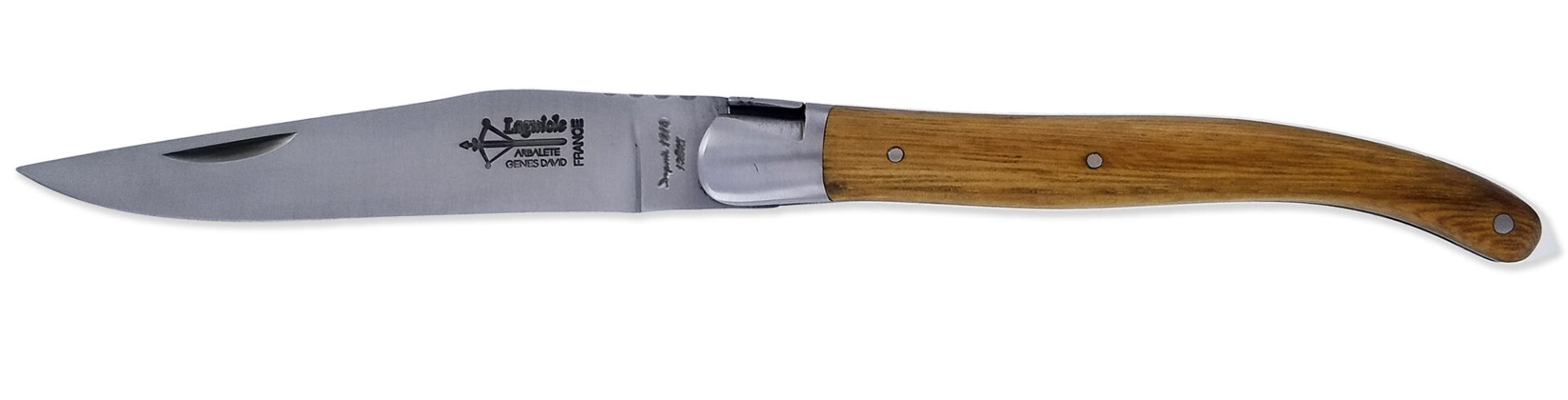 laguiole Laguiole Yesterday Knife Chesnut Wood Handle 1 Piece 12cm 1 Brushed Stainless Steel Bolster