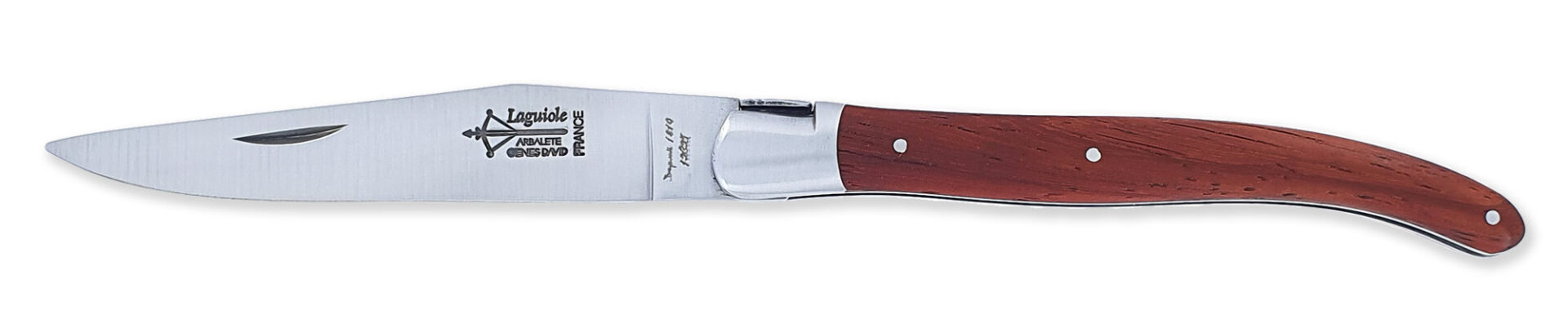 laguiole Laguiole Yesterday Knife Padouk Handle 1 Piece 12cm 1 Brushed Stainless Steel Bolster