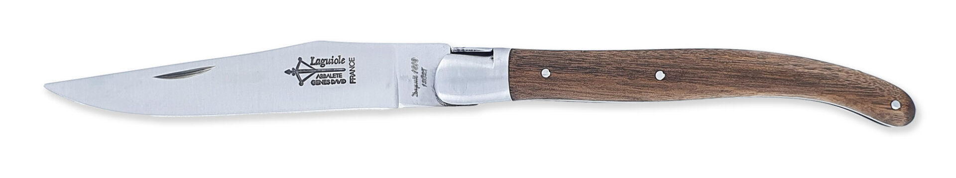 Laguiole Laguiole Yesterday Knife Walnut Wood Handle 1 Piece 12cm 1 Brushed Stainless Steel Bolster