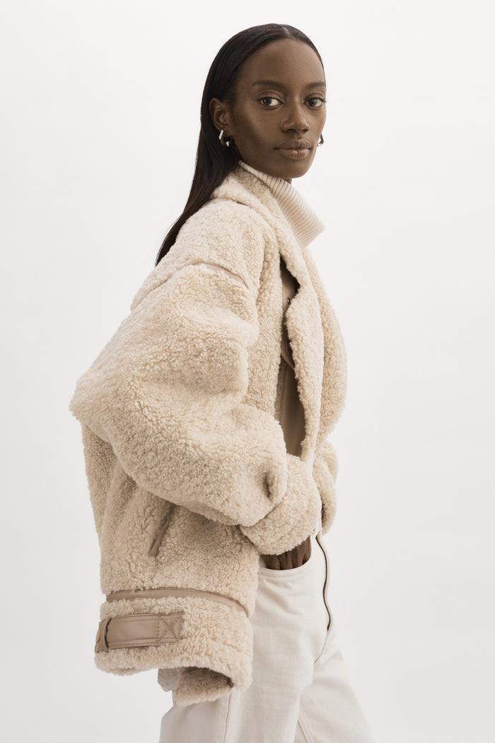 Lamarque BADU | Veste Oversize En Fausse Peau De Mouton