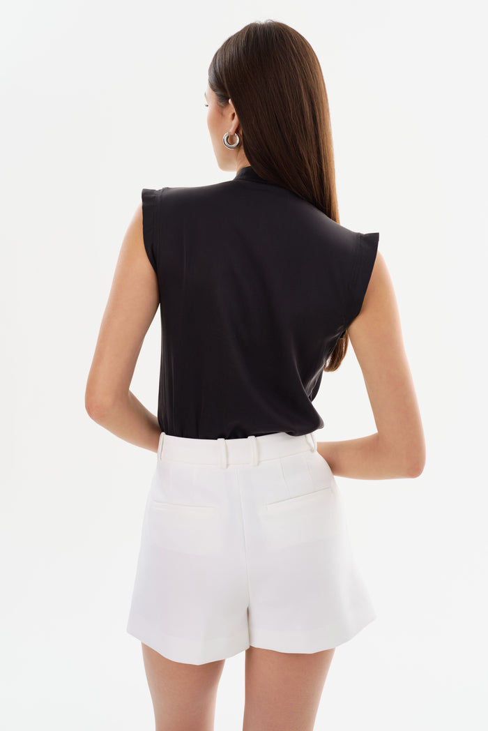 Lamarque CINTA | Justaucorps Noir En Soie Sans Manches