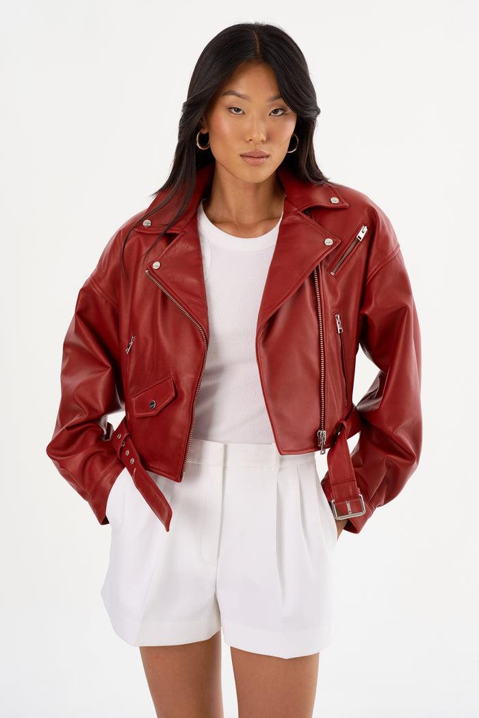 Lamarque DYLAN | Veste De Motard En Cuir Des Années 80