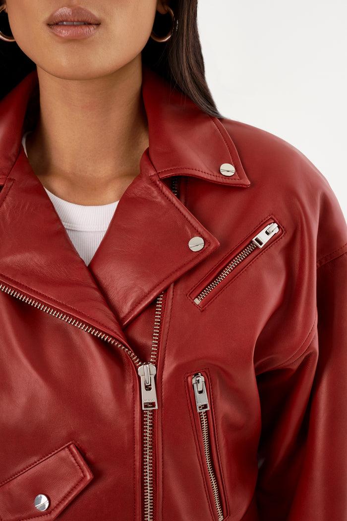 Lamarque DYLAN | Veste De Motard En Cuir Des Années 80
