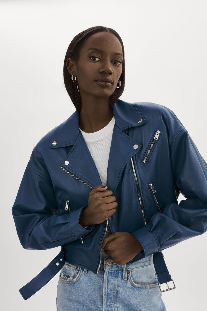 Lamarque DYLAN | Veste De Motard En Cuir Des Années 80