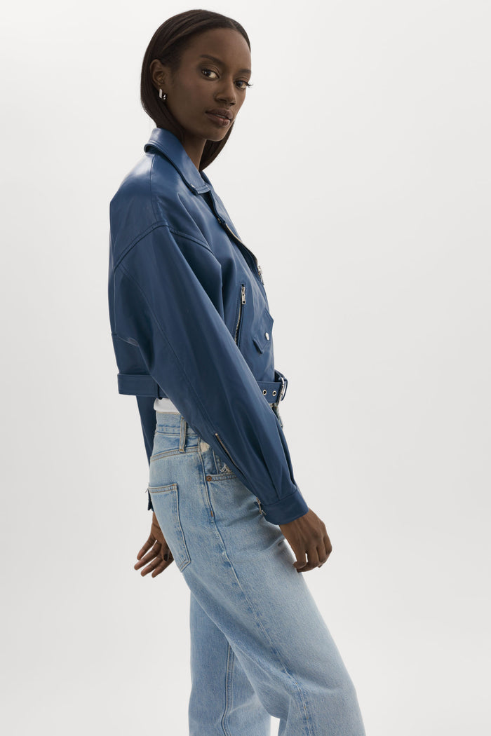 Lamarque DYLAN | Veste De Motard En Cuir Des Années 80