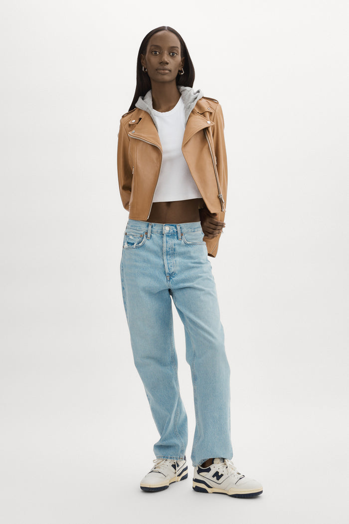 Lamarque HOLY | Veste Moto En Cuir Avec Capuchon Amovible