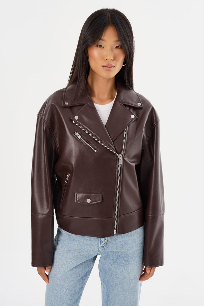 Lamarque ANDRADE | Veste Motard En Cuir Recyclé