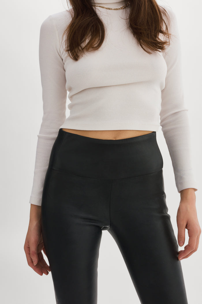 Lamarque ANI | Legging Taille Haute En Cuir Noir