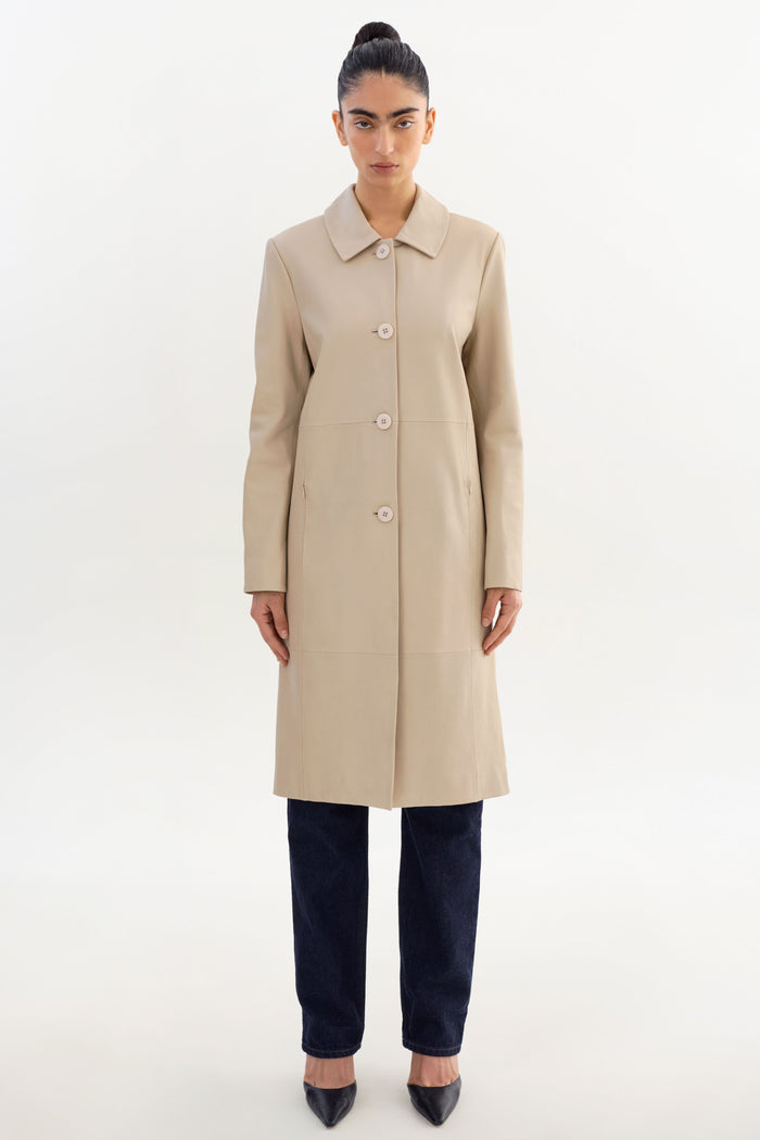 Lamarque BELEN | Manteau long en cuir