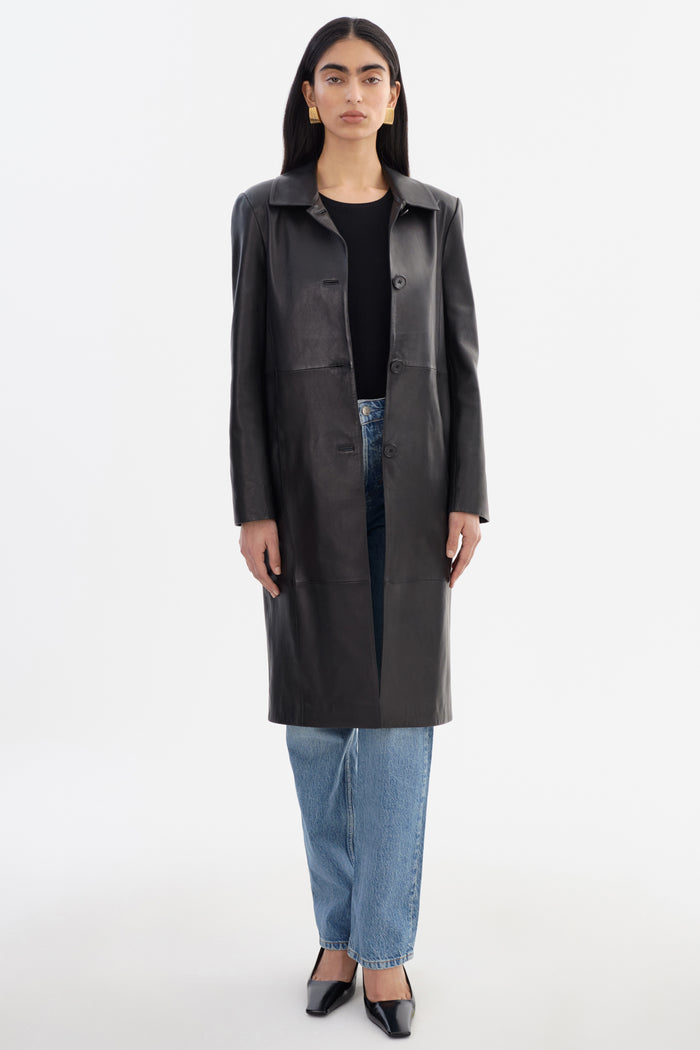 Lamarque BELEN | Manteau long en cuir