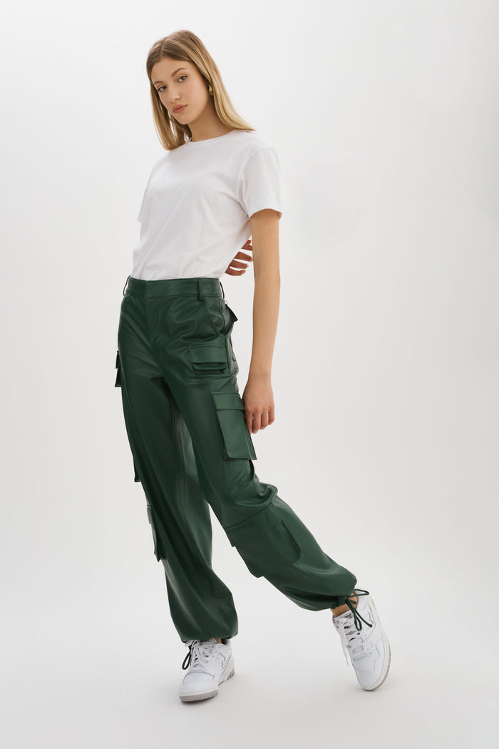 Lamarque BOBBI | Pantalon Cargo En Similicuir