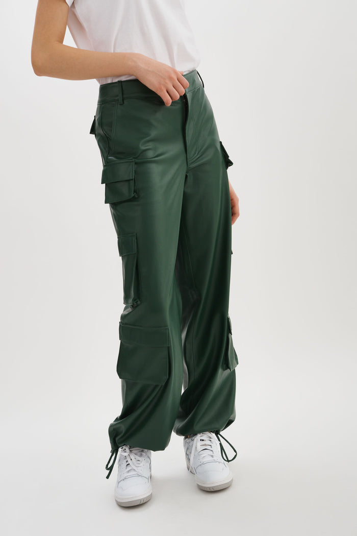 Lamarque BOBBI | Pantalon cargo en similicuir