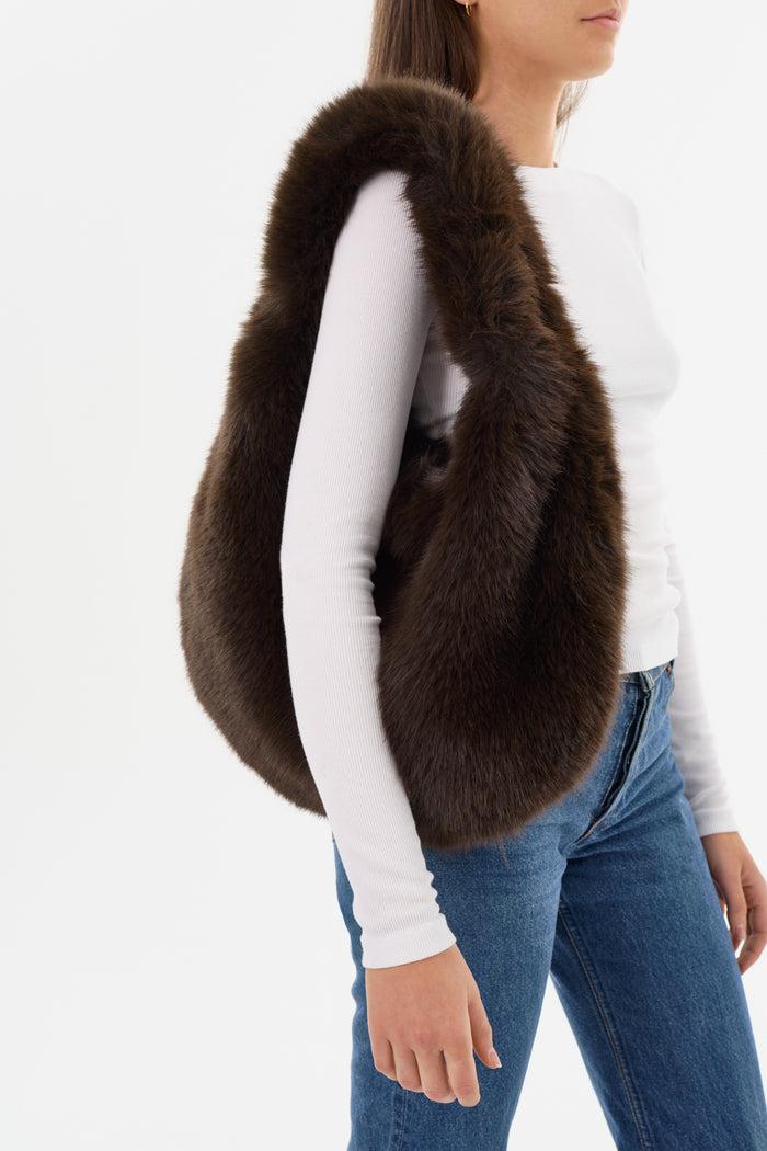 Lamarque BONNIE | Sac Hobo En Fausse Fourrure