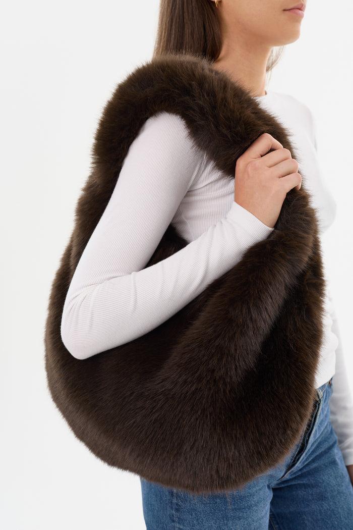 Lamarque BONNIE | Sac Hobo En Fausse Fourrure