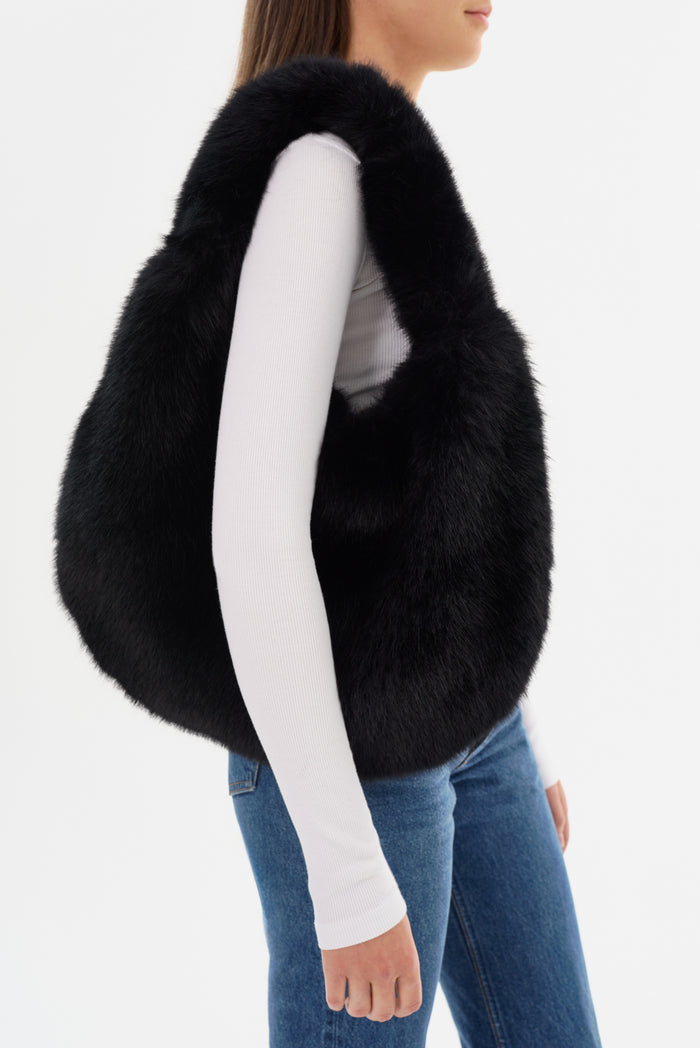 Lamarque BONNIE | Sac Hobo En Fausse Fourrure