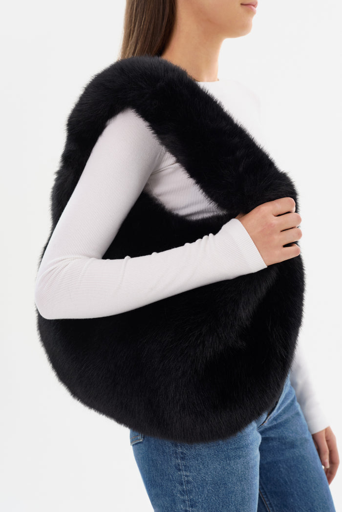 Lamarque BONNIE | Sac Hobo En Fausse Fourrure