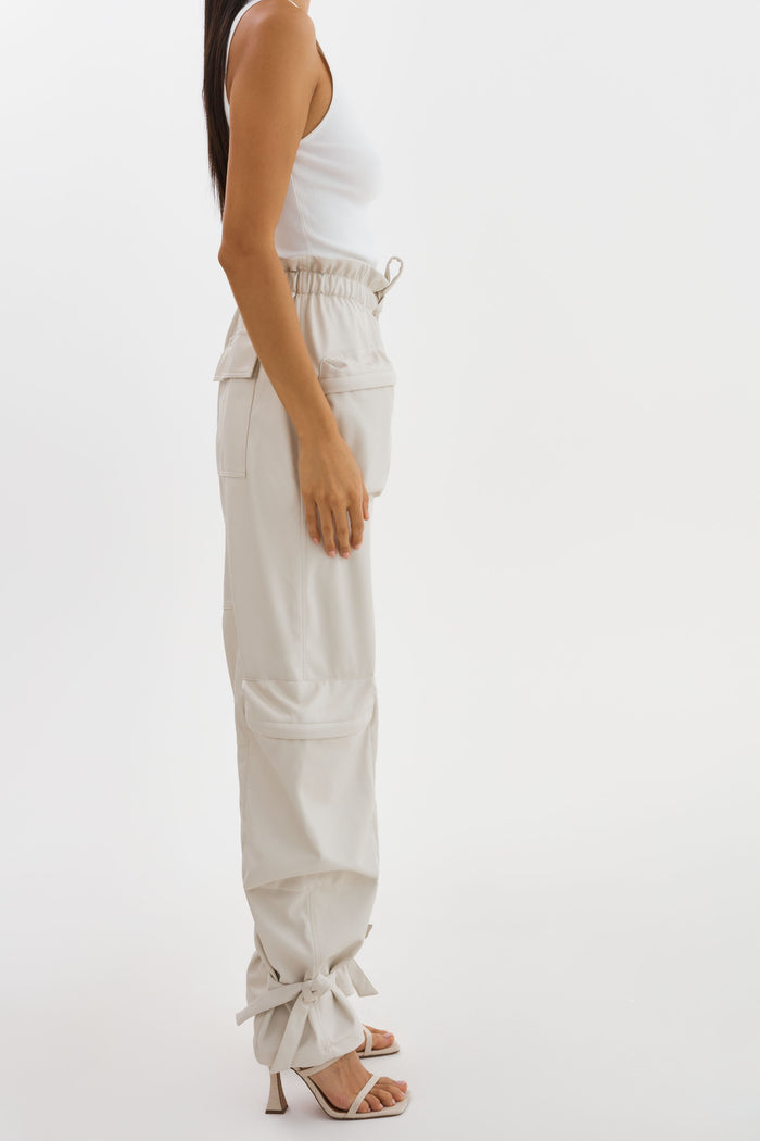 Lamarque BRAXTON | Pantalon Cargo En Simili Cuir