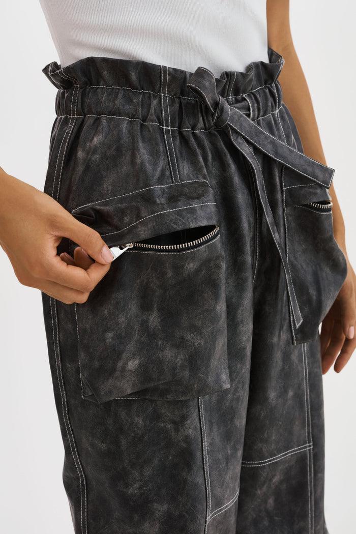 Lamarque BRAXTON | Pantalon Cargo En Simili Cuir