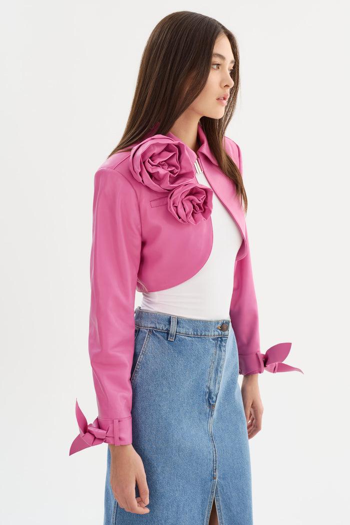 Lamarque CALISTA | Boléro En Cuir Appliqué