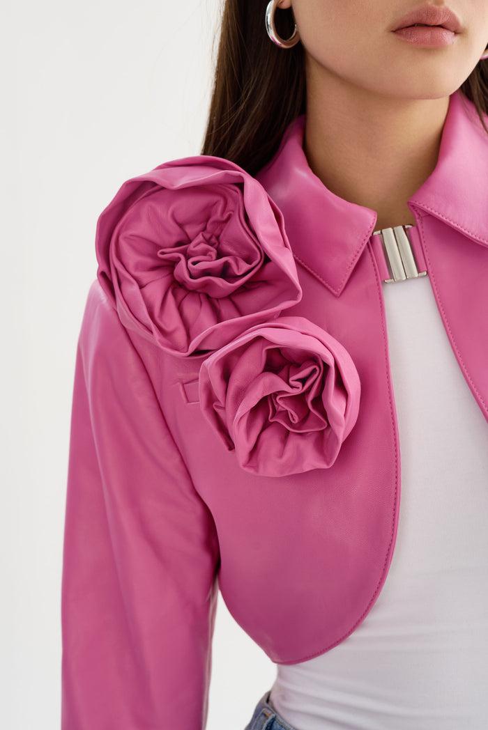 Lamarque CALISTA | Boléro En Cuir Appliqué