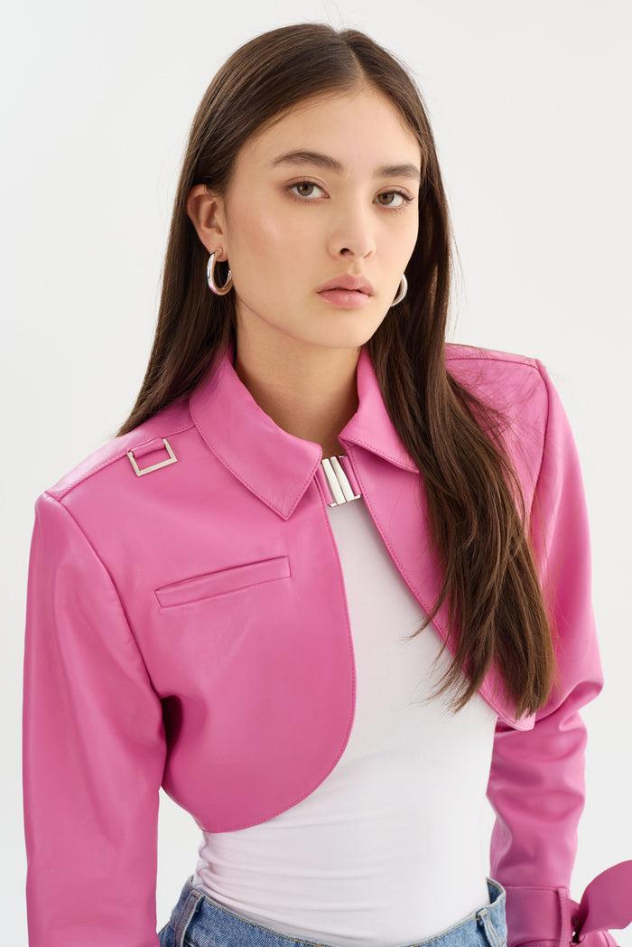 Lamarque CALISTA | Boléro En Cuir Appliqué