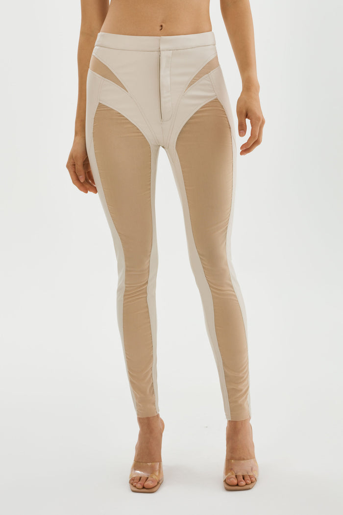 Lamarque CELICIA | Leggings en faux cuir et maille