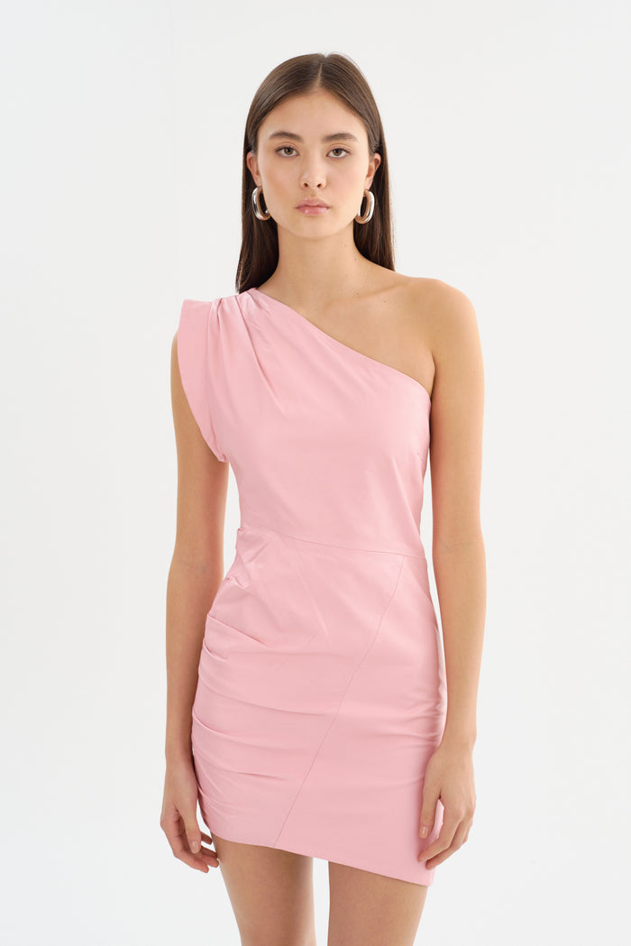 Lamarque COREY | Robe en cuir à une épaule