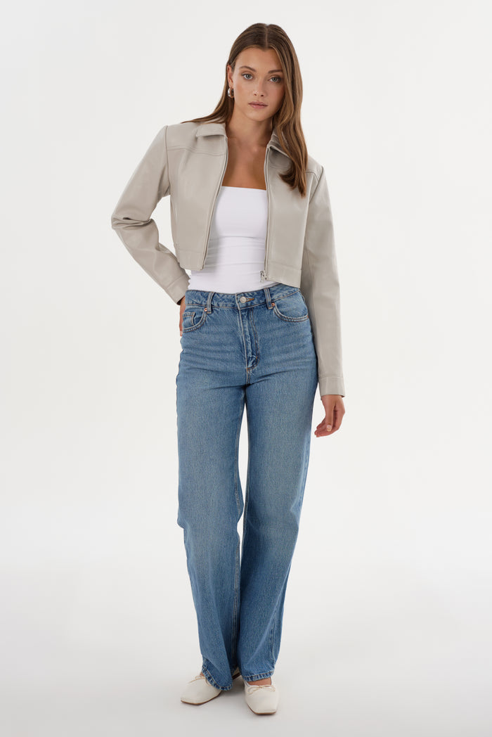 Lamarque DAMIANA | Veste Carré En Cuir Recyclé
