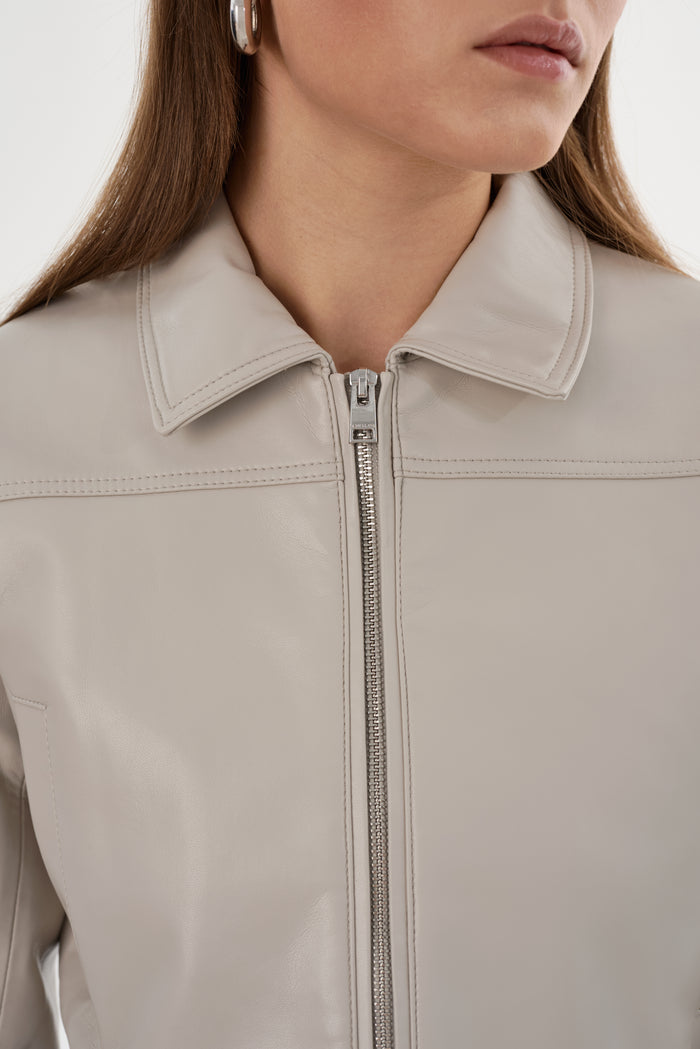Lamarque DAMIANA | Veste Carré En Cuir Recyclé