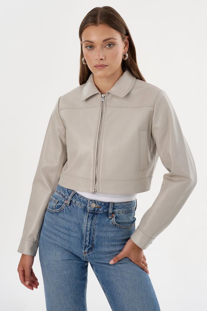 Lamarque DAMIANA | Veste Carré En Cuir Recyclé