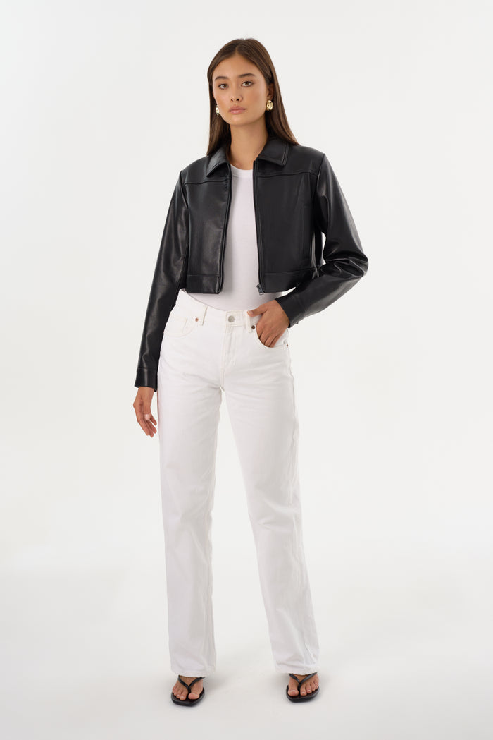 Lamarque DAMIANA | Veste Carré En Cuir Recyclé