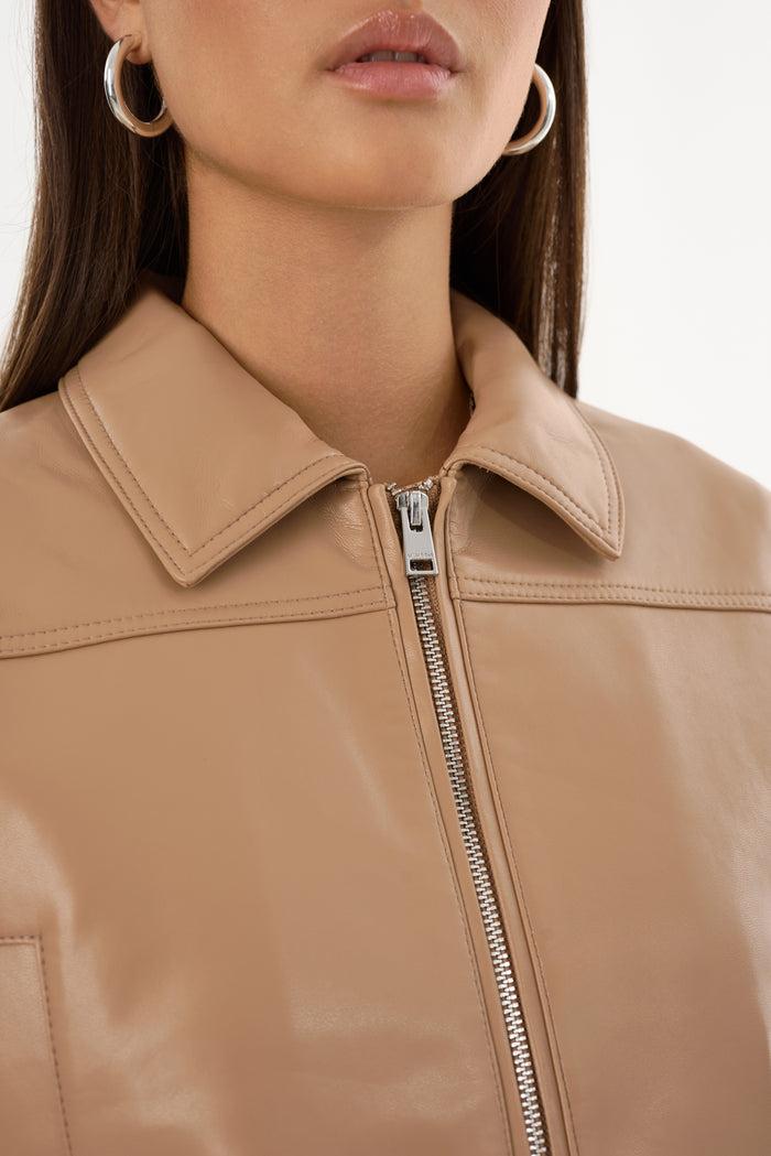 Lamarque DAMIANA | Veste Carré En Cuir Recyclé