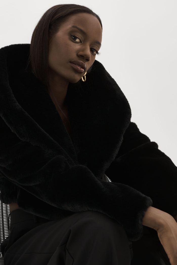 Lamarque DANIKA | Veste Courte En Fausse Fourrure