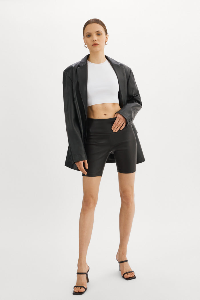 Lamarque DARI | Short En Cuir Noir
