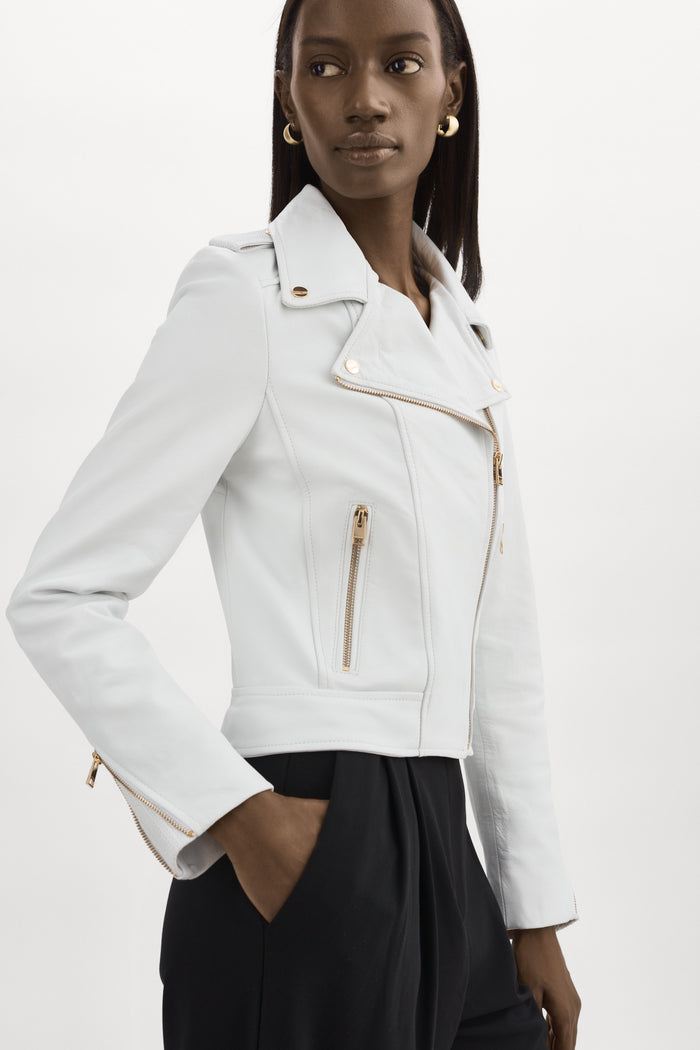 Lamarque DONNA OR | Veste Moto Signature En Cuir